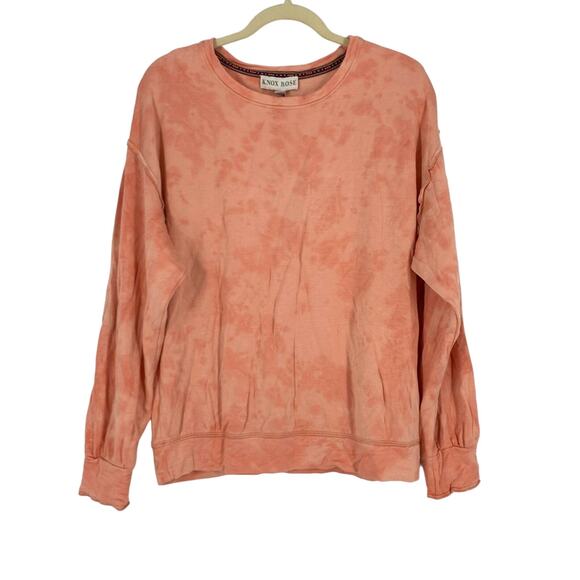 Knox Rose Small Apricot Knit Pullover Sweatshirt Comfy Cozy - Picture 8 of 8